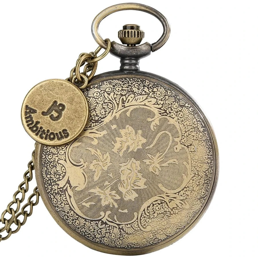 Montre de Poche Signe Astrologique Poisson