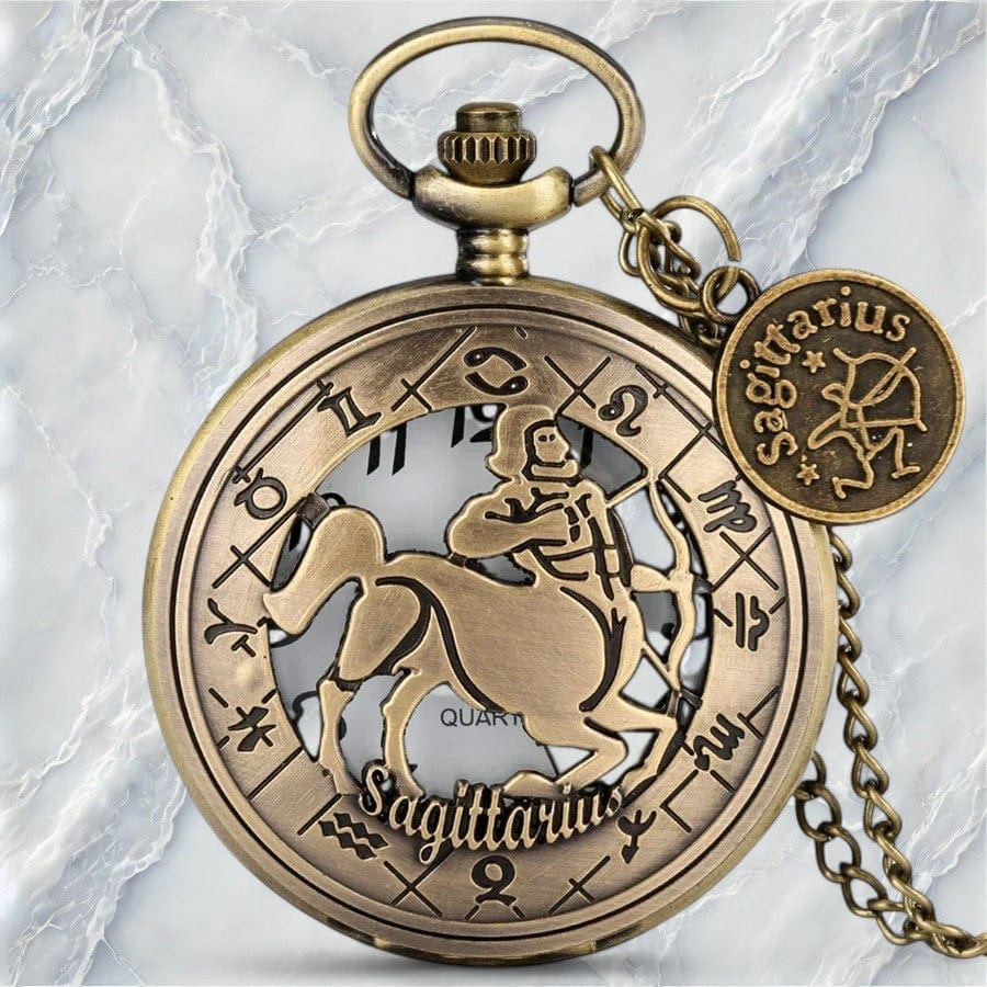 Montre de Poche Signe Astrologique Sagittaire