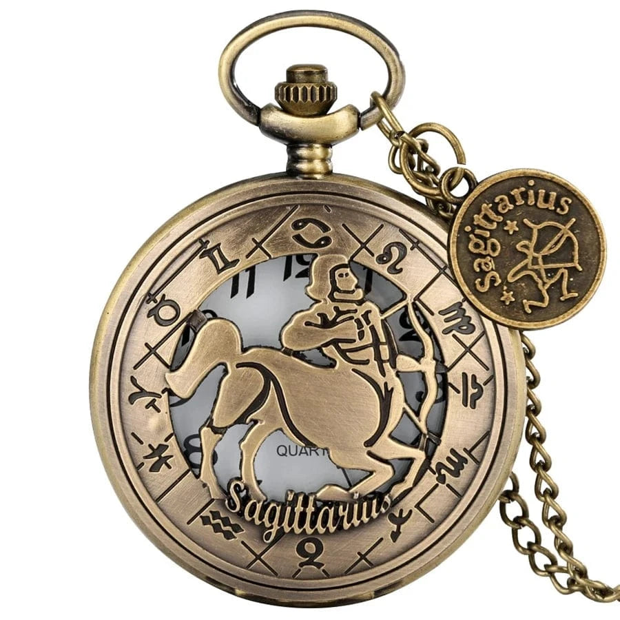 Montre de Poche Signe Astrologique Sagittaire