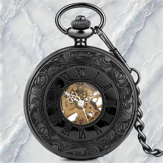 Montre Gousset Ancienne Noir Ébène