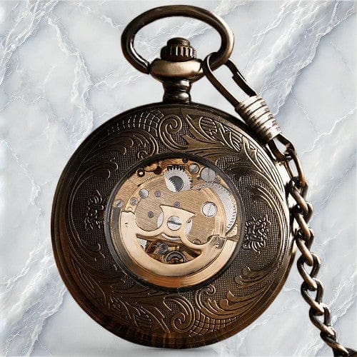 Montre Gousset Ancienne Squelette Mécanique