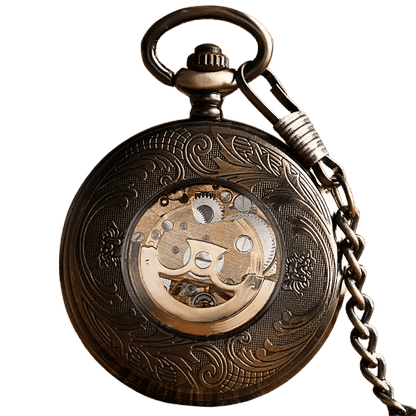 Montre Gousset Ancienne Squelette Mécanique